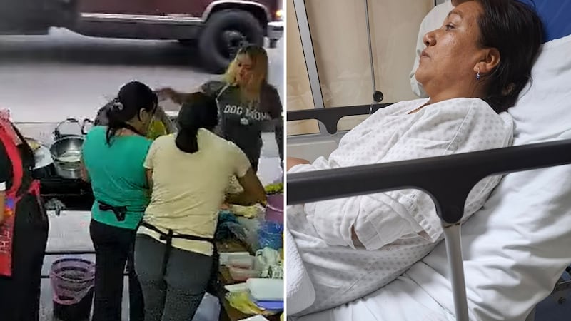 VIDEO: Clienta se enoja y lanza aceite hirviendo a cocinera de antojitos