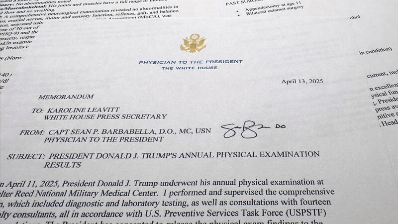 La Casa Blanca revelan resultados de exámenes médicos de Trump