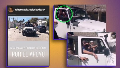 El actor activó la furia en redes sociales debido a que fue escoltado por la Guardia Nacional