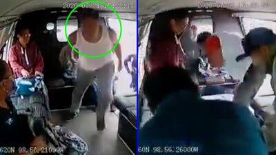 Usuarios del transporte público propinaron una golpiza a un sujeto que planeaba asaltarlos