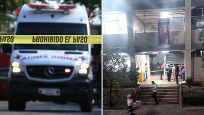 Una alumna fue llevada a un hospital y la otra falleció tras el impacto