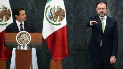 Videgaray se ausentó del gabinete de Peña Nieto por menos de cuatro meses