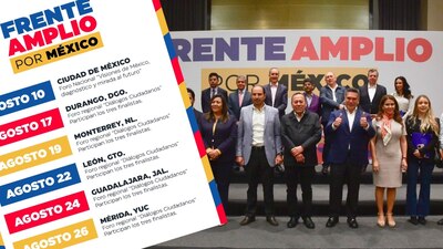 Para el 3 de septiembre se anunciará al representante de la construcción Frente Amplio