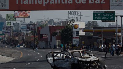 La persecución de un presunto delincuente provocó un bloqueo en la carretera México-Pachuca