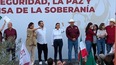 Marcha contra Maru Campos.