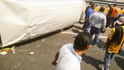 De acuerdo con los pasajeros el chofer venía a exceso de velocidad