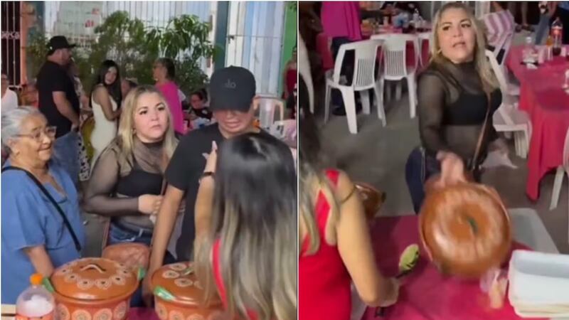Mujer tira cazuela porque le negaron comida extra; la apodan en redes como ‘Lady Tacos’