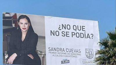 La alcaldesa fue criticada en redes sociales por los murales de apoyo