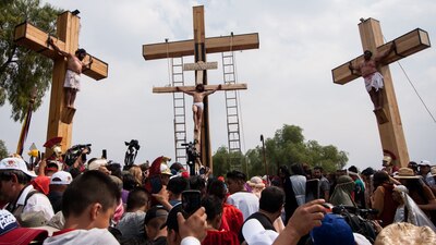 En 2019 fue el ú8ltimo año en el que se representó el viacrucis con público debido a la COVID-19