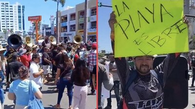 Los músicos han estado por más de una hora en el malecón