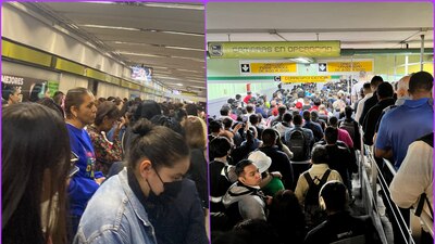 Usuarios de redes esperan por varios minutos un tren