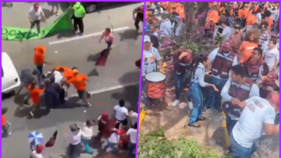 Se encontraron simpatizantes de la 4T y de MC