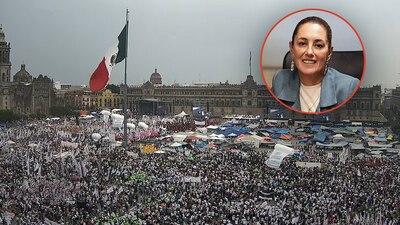 A través de redes sociales, Morena presumió cómo se va llenando el Zócalo