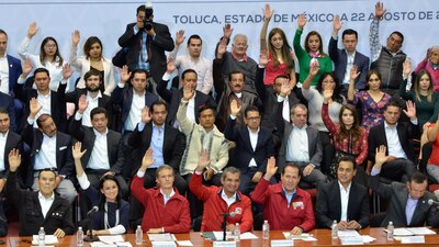 Sesión del consejo político del PRI en agosto pasado