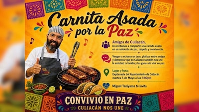Carnita asada por la paz.