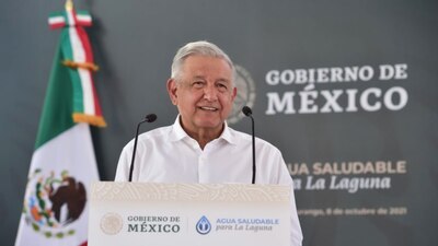 El presidente pidió a las autoridades locales a que presenten proyectos para la Laguna en Durango