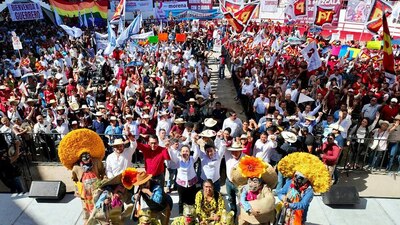 La precandidata de Morena pidió unidad para darle continuidad a la Cuarta Transformación