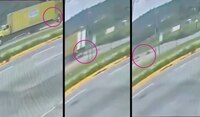 VIDEO: Motociclistas intentan rebasar por la derecha a un camión, pero terminan muertos