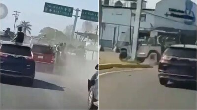 Pese a las imágenes, el gobierno de Michoacán descartó que se tratara de una persecución.