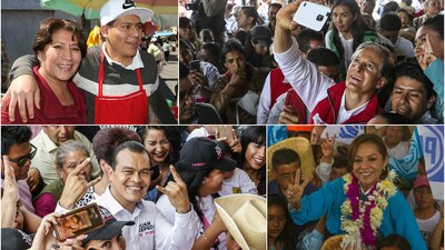 Los candidatos buscaron mostrar ser cercanos a los mexiquense