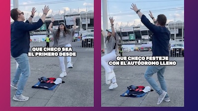 La danza fue para que el piloto resulte vencedor en el Gran Premio de México