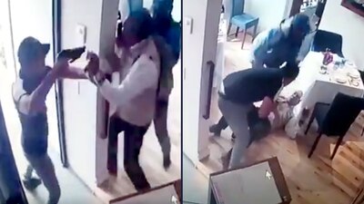 Un empleado de un restaurante se enfrenta a delincuentes armados