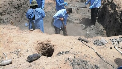 Llegaron al lugar de los hallazgos debido a un par de llamadas anónimas