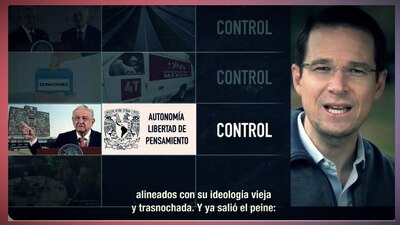 El excandidato presidencial asegura que a AMLO solo le importa el control