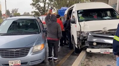 El accidente paralizó la movilización en la autopista México-Puebla