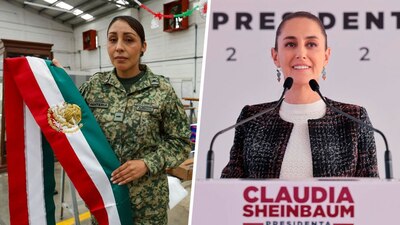 Es la primera vez que la Banda Presidencial es bordada por una mujer