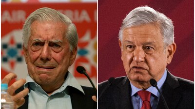 El escritor Vargas Llosa arremetió contra el presidente de México