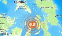 Terremoto de magnitud 6.9 sacude Filipinas y provoca alerta de tsunami