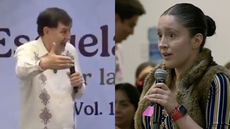 “¿Dónde queda la austeridad“, alumna increpa a Noroña por casa de 12 mdp