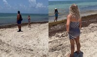 "Is private": mujer corre a mexicanos de playa de Cancún,  Quintana Roo