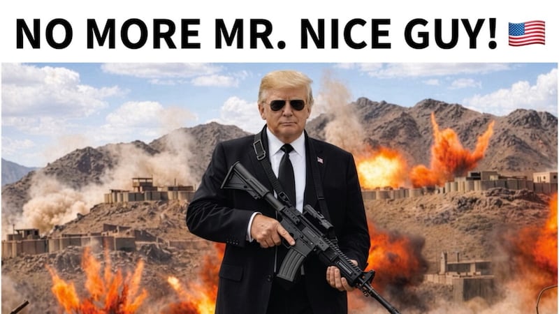 “Se acabó el señor amable”: Trump lanza amenaza a Irán con una imagen creada con IA