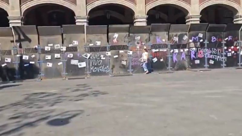 ‘Blindan’ Palacio de Gobierno de Morelos ante indignación por feminicidios previo al 8M