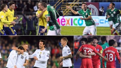 Suecia, México, Alemania y Corea del Sur se enfrentarán en el Mundial de Rusia 2018