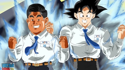 Este candidato se convirtió, por unos momentos, en un sayajin