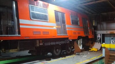 La conductora fue hospitalizada tras el accidente del Metro