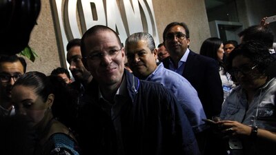 Ricardo Anaya durante las elecciones internas del PAN