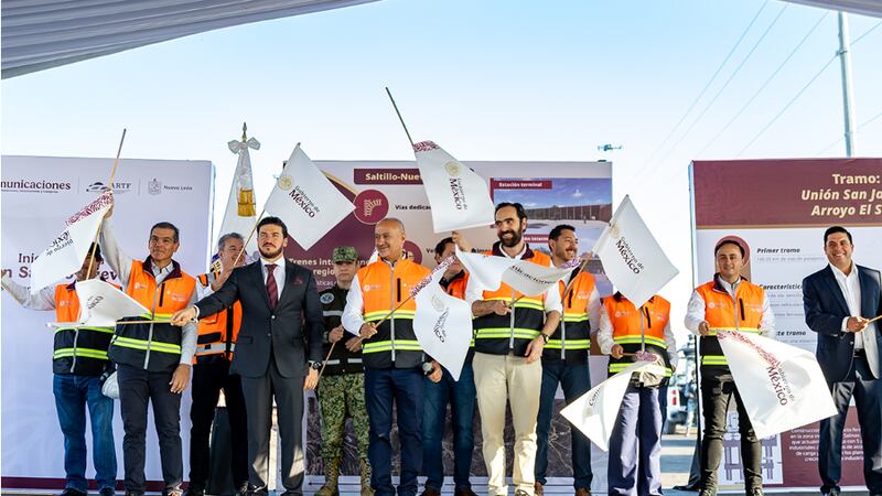 Inician obras del Tren del Norte en Nuevo León con primer tramo Saltillo-Monterrey-Nuevo Laredo