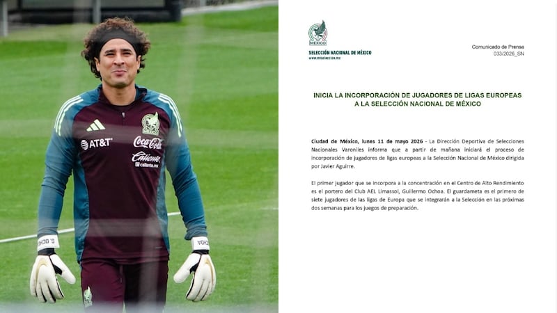 Memo Ochoa ya reportó con la Selección Mexicana; el resto de ‘europeos’ se incorporará este martes