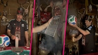 VIDEO: Brujo de Catemaco lanza hechizo para ayudar a México a vencer a Inglaterra