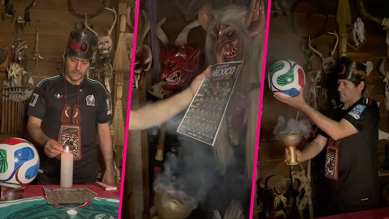 VIDEO: Brujo de Catemaco lanza hechizo para ayudar a México a vencer a Inglaterra
