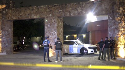 Trabajos de localización del cuerpo de la joven en el Motel Nueva Castilla