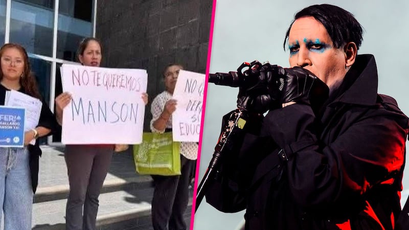 Padres de familia entregan firmas contra concierto de Marilyn Manson en San Luis Potosí