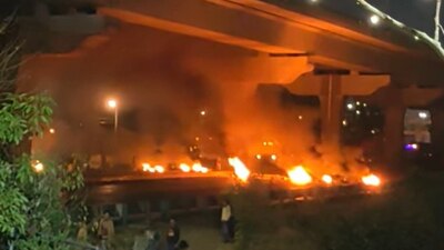 La protesta provocó que los vehículos quedaran varados por espacio de 4 horas