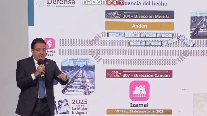“Fue un percance, no un descarrilamiento”, dice director del Tren Maya ante incidente en Izamal