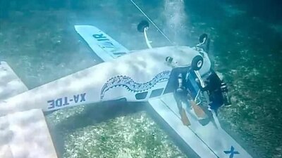 El piloto fue rescatado por las autoridades