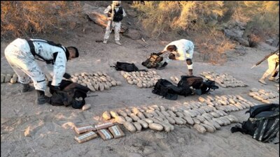 Además, decomisaron otras drogas, armas y un vehículo en Sonora
